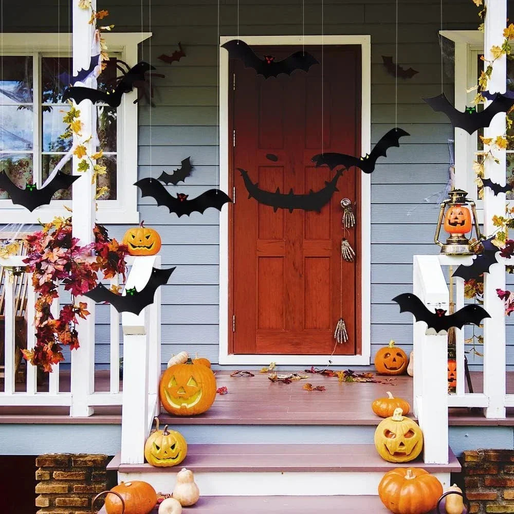 12PCS Halloween Hanging Bats, Halloween Flying Bat Hanging Decorations CorbyCart