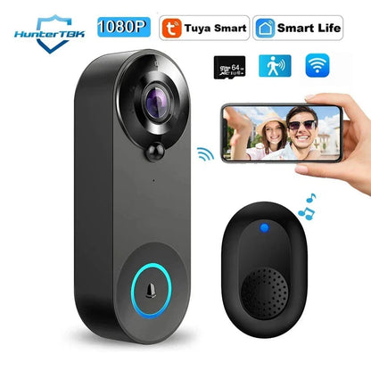 1080P Wireless Video Doorbell with Two - Way Audio Motion Detect & Night Vision HD CorbyCart