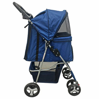 Pet Stroller Dog Cat Puppy Pram Pushchair Travel Cart Jogging Buggy Carrier Corbycart