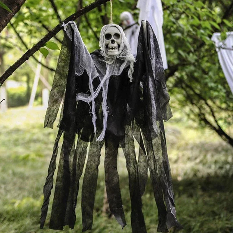 2PCS 80Cm Halloween Hanging Ghost Skeleton Decorations Prop Spooky Horror Scary CorbyCart