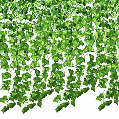 10x 2M Artificial Fake Ivy Hanging Plant Vine Leaf Greenery Garland Party Wedding Decor Corbycart