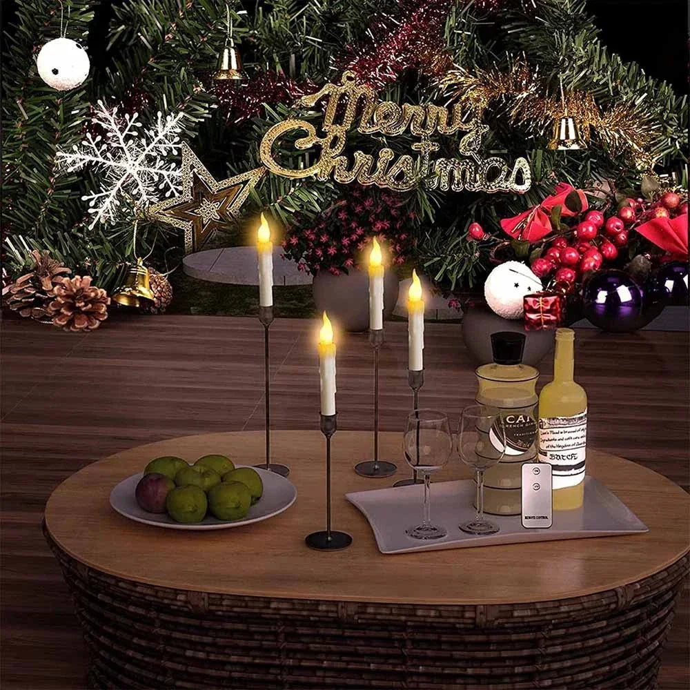12PCS Floating Candles Halloween Hanging Harry Potter LED Candles Warm White CorbyCart
