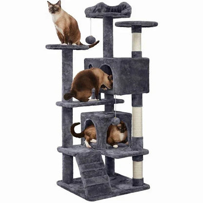 Cat Tree Cat Tower Cat Condo with Scratching Posts & Ladder for Cats Kittens Corbycart