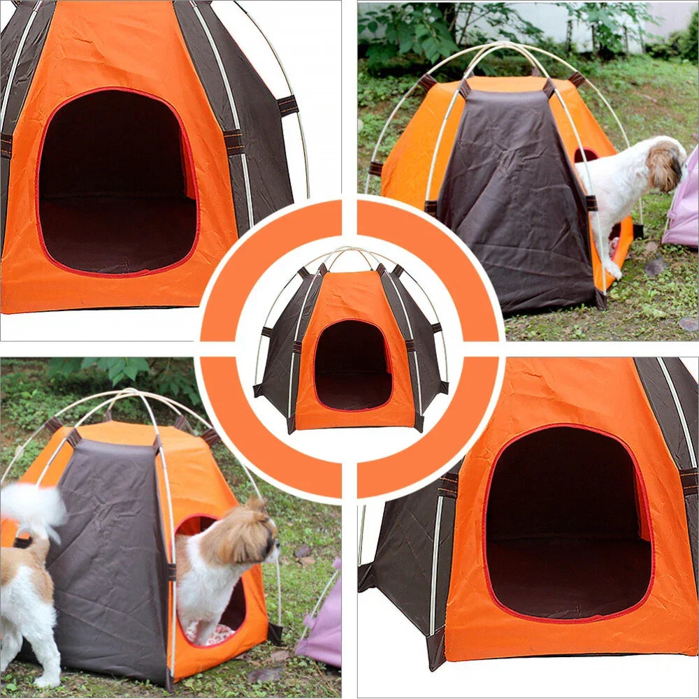 Sun-block Pet Tent Waterproof Tent Foldable Breathable Breathable Pet Shelter Corbycart