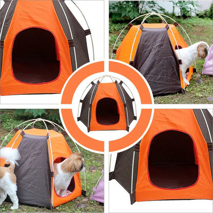Sun-block Pet Tent Waterproof Tent Foldable Breathable Breathable Pet Shelter Corbycart