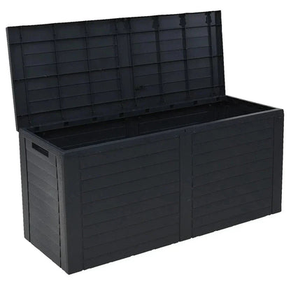 240L Large Outdoor Storage Box Garden Patio Plastic Chest Lid Container Corbycart