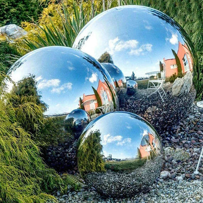 6PCS Garden Sphere Stainless Steel Mirror Gazing Balls Corbycart