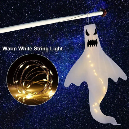 4X Halloween LED Light Ghost Outdoor Decors Garden Prop Party Hanging Decor