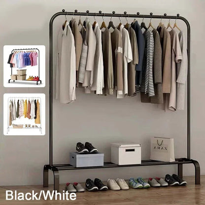 Heavy Duty Metal Clothes Rail Rack Garment Hanging Display Stand Storage Shelf CorbyCart