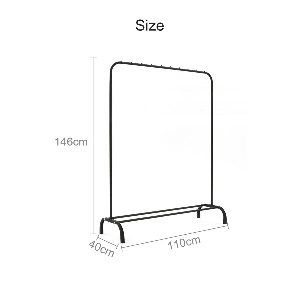 Heavy Duty Metal Clothes Rail Rack Garment Hanging Display Stand Storage Shelf CorbyCart