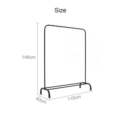 Heavy Duty Metal Clothes Rail Rack Garment Hanging Display Stand Storage Shelf CorbyCart