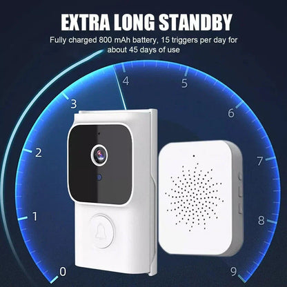 Wireless Smart Video Doorbell Wibell Security Intercom HD Video Camera Door Bell CorbyCart