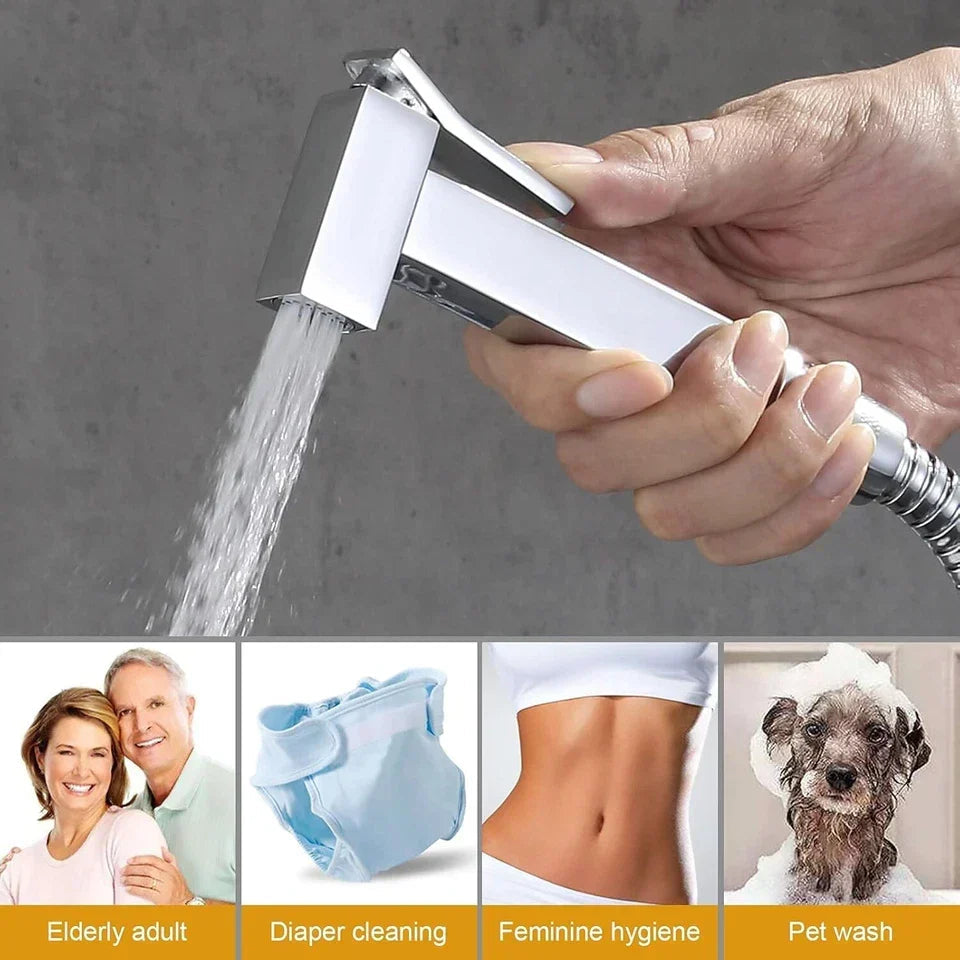 Muslim Shower Mixer Kit, Hot and Cold Bidet Spray with Shattaf Sprayer CorbyCart
