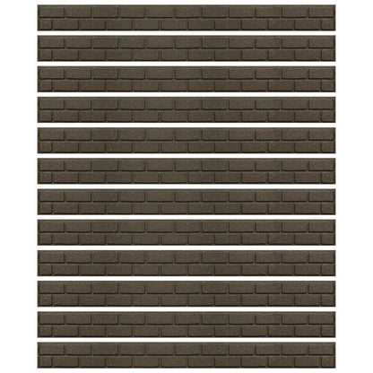Garden Lawn Edging Flexible Flower Bed Border Wall Eco Recycled Rubber 'EZ' NEW