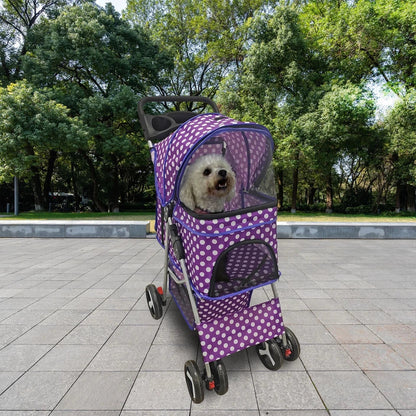 Pet Stroller Dog Cat Puppy Pram Pushchair Travel Cart Jogging Buggy Carrier Corbycart