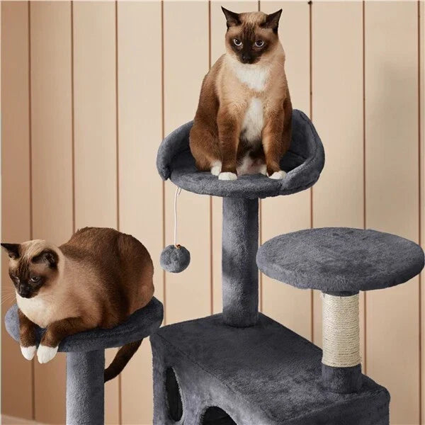 Cat Tree Cat Tower Cat Condo with Scratching Posts & Ladder for Cats Kittens Corbycart