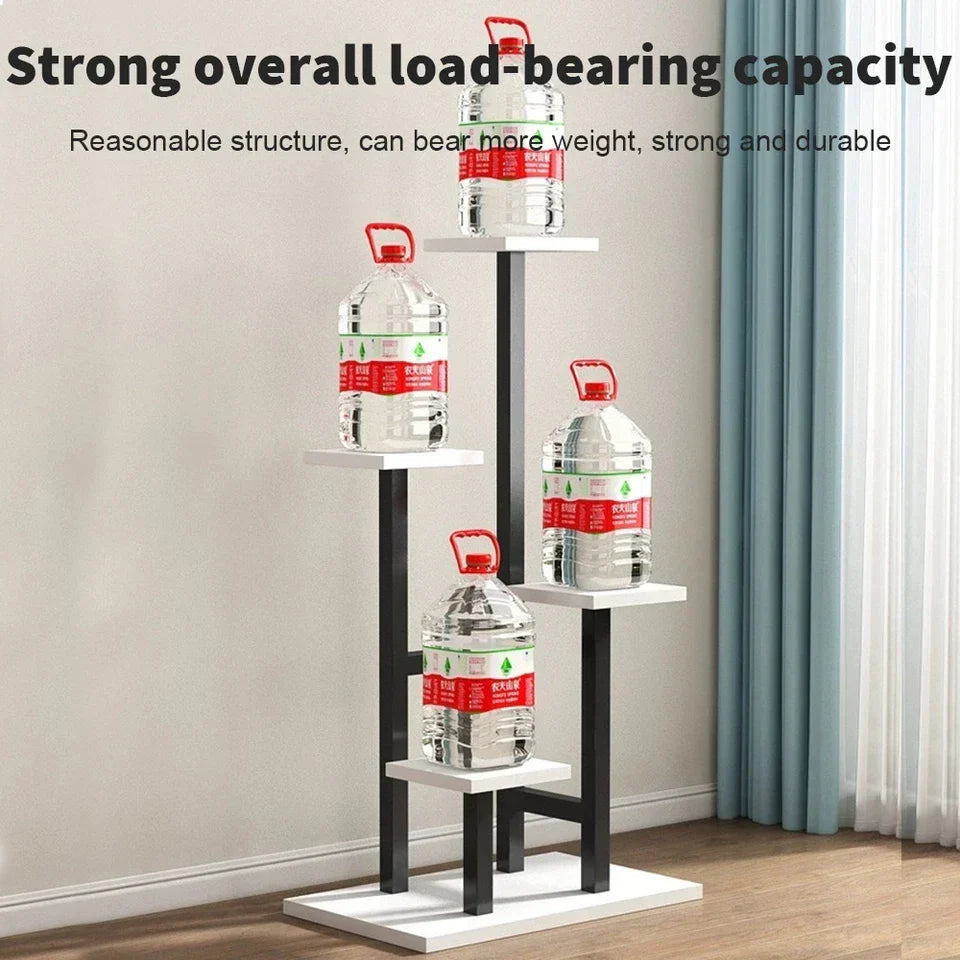 4 Tier Metal Plant Stand Indoor Outdoor Garden Flower Pot Shelf Display Rack UK Corbycart