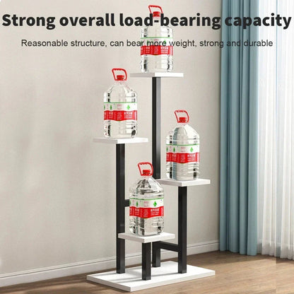 4 Tier Metal Plant Stand Indoor Outdoor Garden Flower Pot Shelf Display Rack UK Corbycart