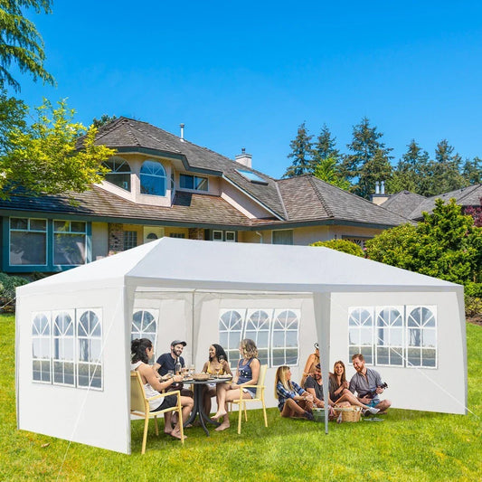 3x6M Gazebo Marquee Party Tent With Sides Waterproof Garden Patio Outdoor Canopy