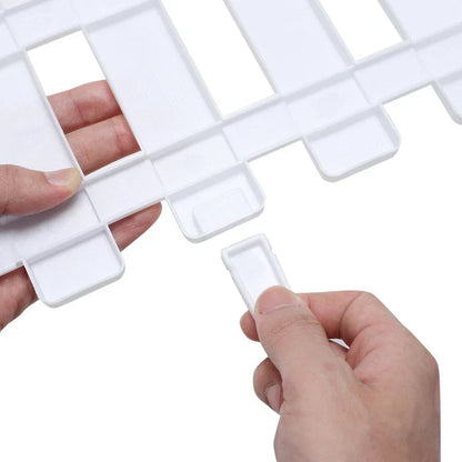 4,8,12 PCS White Plastic Picket Fencing Wooden Effect Lawn Border Edge Garden Edging Corbycart