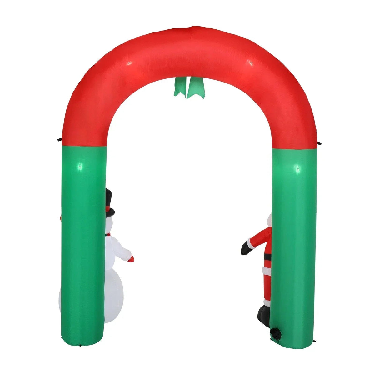 2.4M Christmas Arch Inflatable with Santa & Snowman & LED Lights Outdoor Decor CorbyCart