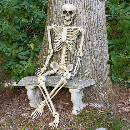160CM Hanging Full Life Size Human Skeleton Model Halloween Party Prop Bar Decor