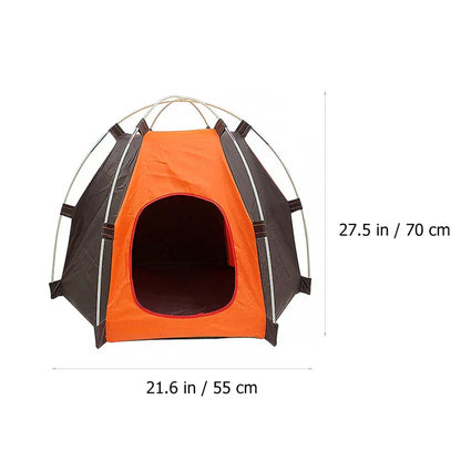 Sun-block Pet Tent Waterproof Tent Foldable Breathable Breathable Pet Shelter Corbycart