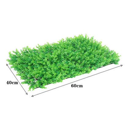 6X Artificial Plant Fence Greenery Wall Hedge Grass Mat Foliage Screen Panels UK Corbycart