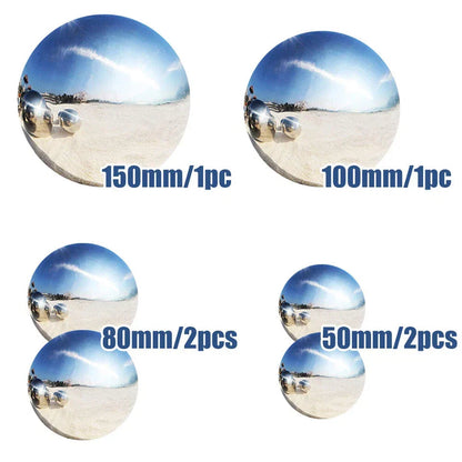 6PCS Garden Sphere Stainless Steel Mirror Gazing Balls Corbycart
