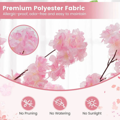 190cm Tall Artificial Cherry Blossom Tree Faux Floral Plant 1170 Flowers Corbycart