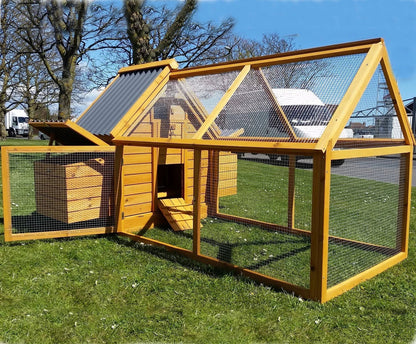 CHICKEN COOP HEN HOUSE POULTRY NEST BOX COOPS RABBIT HUTCH PLASTIC PLUS RUN CorbyCart