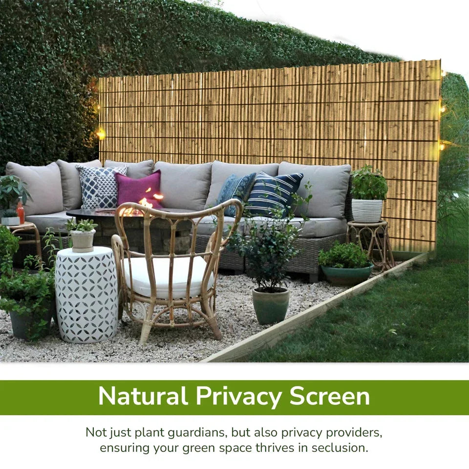 Bamboo Slat Fence Screen Roll Screening Fencing Privacy Sun Panel Garden Outdoor CorbyCart
