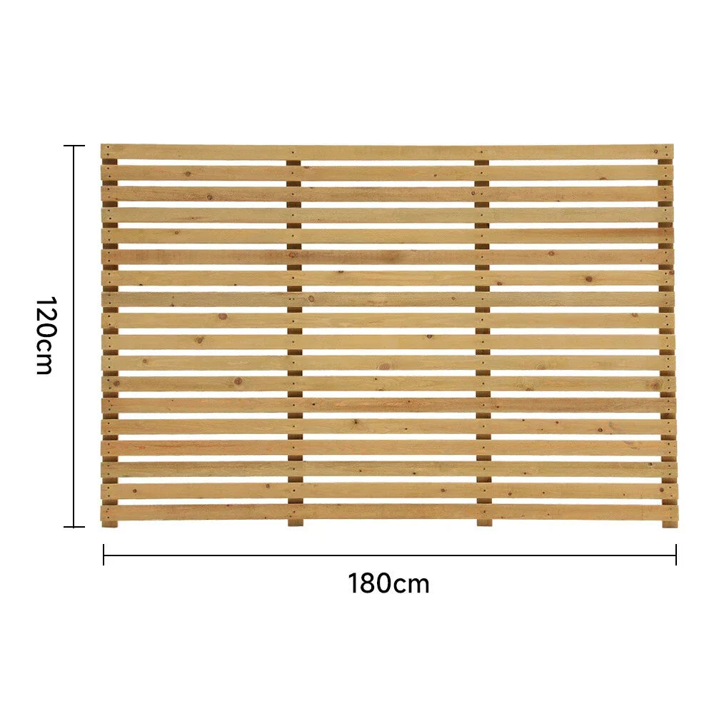 6ft Contemporary Slatted Rough Sawn Treated Fence Panel Corbycart