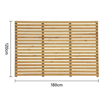 6ft Contemporary Slatted Rough Sawn Treated Fence Panel Corbycart