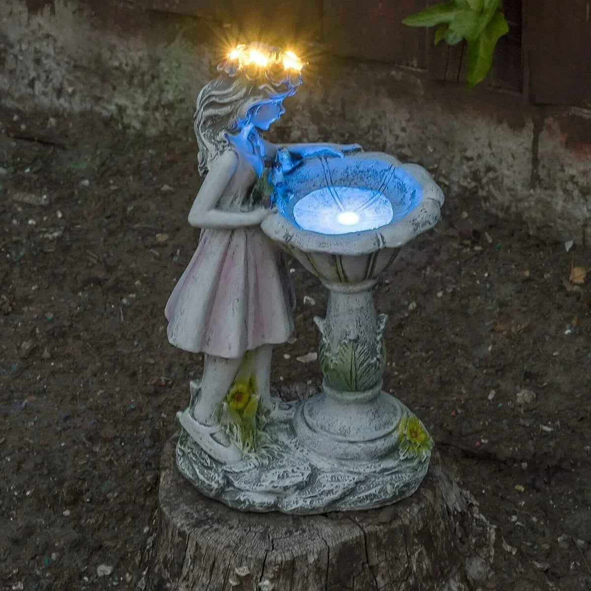 Garden Ornament Solar Powered Garden Angel Fairy Statue home Decor Figurine CorbyCart