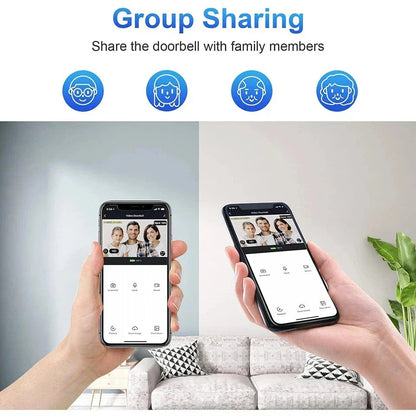 1080P Wireless Video Doorbell with Two - Way Audio Motion Detect & Night Vision HD CorbyCart