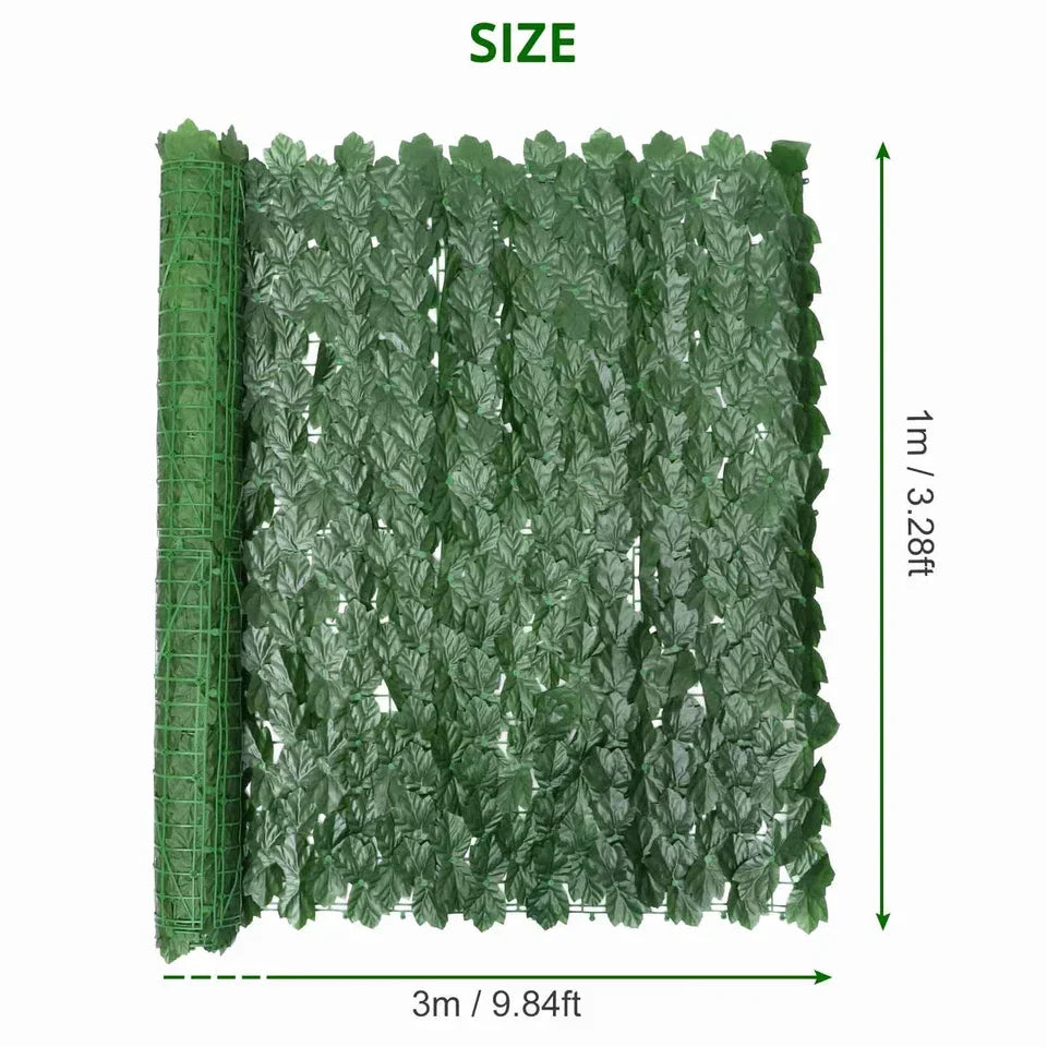 3M Artificial Garden Fence Hedge Ivy Leaf Wall Privacy Balcony Screening Trellis Corbycart