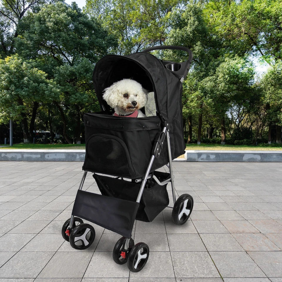 Pet Stroller Dog Cat Puppy Pram Pushchair Travel Cart Jogging Buggy Carrier Corbycart