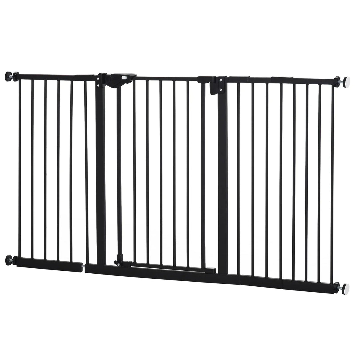 BabyDan Black Extra Wide Self Closing Kids Pressure Fit Stair Safety Gate Corbycart