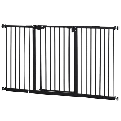 BabyDan Black Extra Wide Self Closing Kids Pressure Fit Stair Safety Gate Corbycart