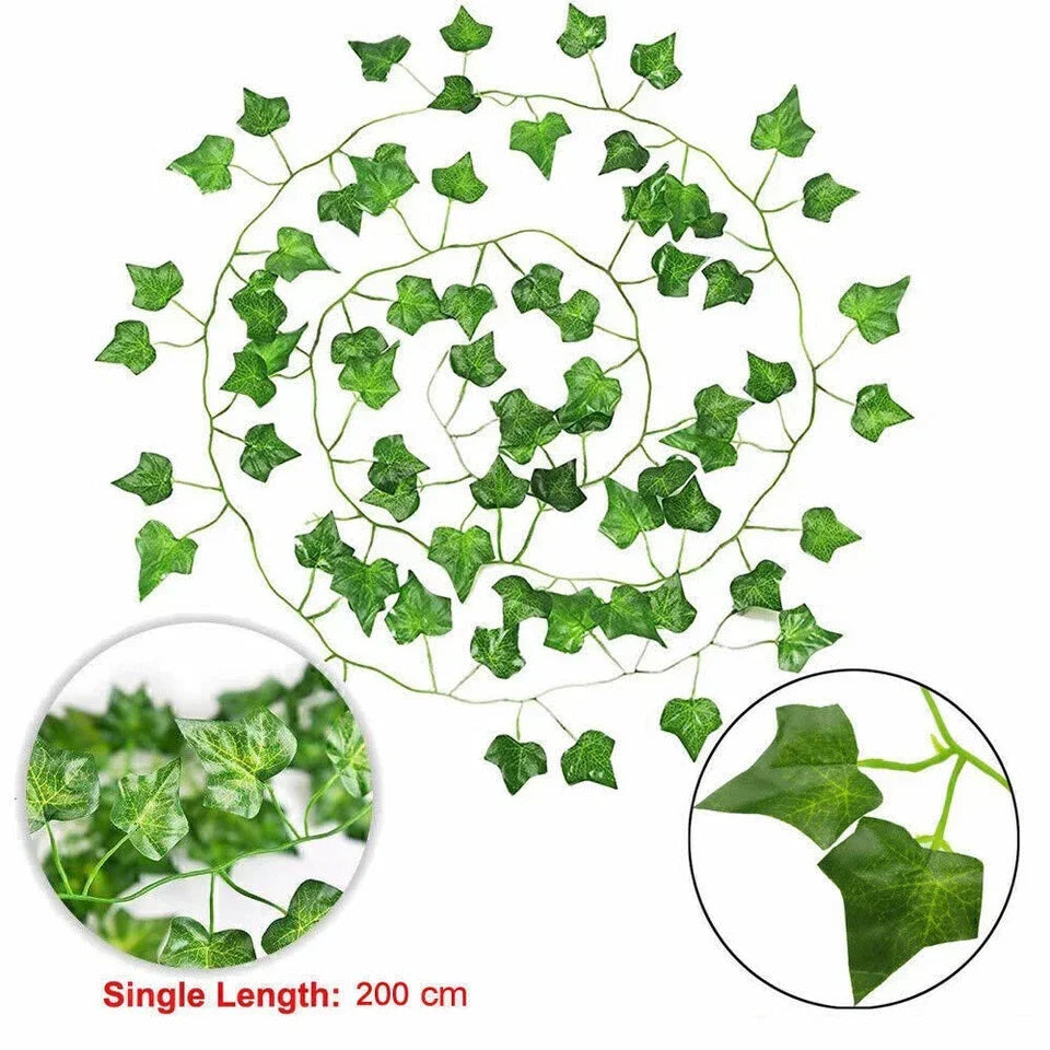 10x 2M Artificial Fake Ivy Hanging Plant Vine Leaf Greenery Garland Party Wedding Decor Corbycart