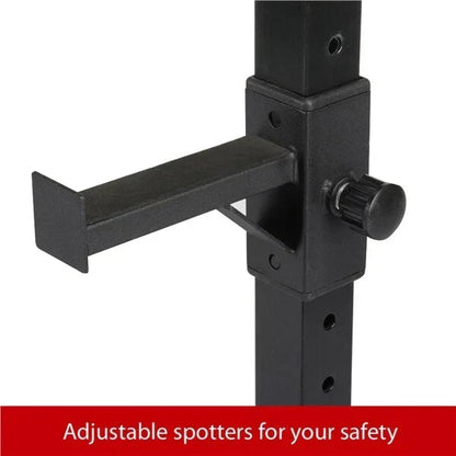 Squat Racks Barbell Rack Stand Adjustable Olympic Weight Bench Press Home Gym CorbyCart