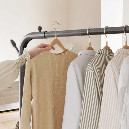 Heavy Duty Metal Clothes Rack Single Rail Garment Dress Indoor CorbyCart