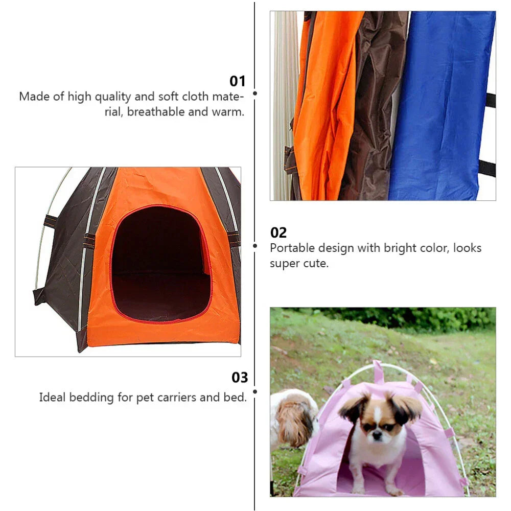 Sun-block Pet Tent Waterproof Tent Foldable Breathable Breathable Pet Shelter Corbycart