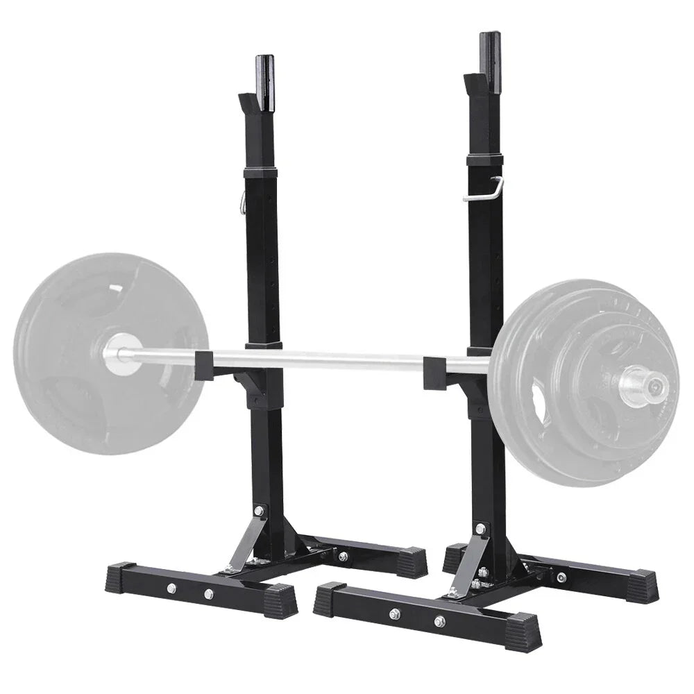 Squat Racks Barbell Rack Stand Adjustable Olympic Weight Bench Press Home Gym CorbyCart