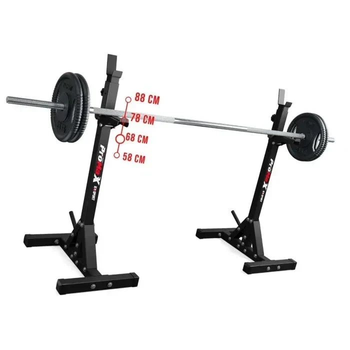 Squat Rack Barbell Stands Bench Press Heavy Duty Indoor Outdoor MADE IN EU CorbyCart