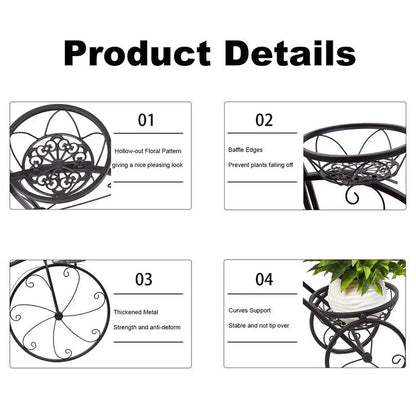 Bicycle Planter Metal Plant Stand Garden Bike Flower Pot Cart Holder Basket Deco Corbycart