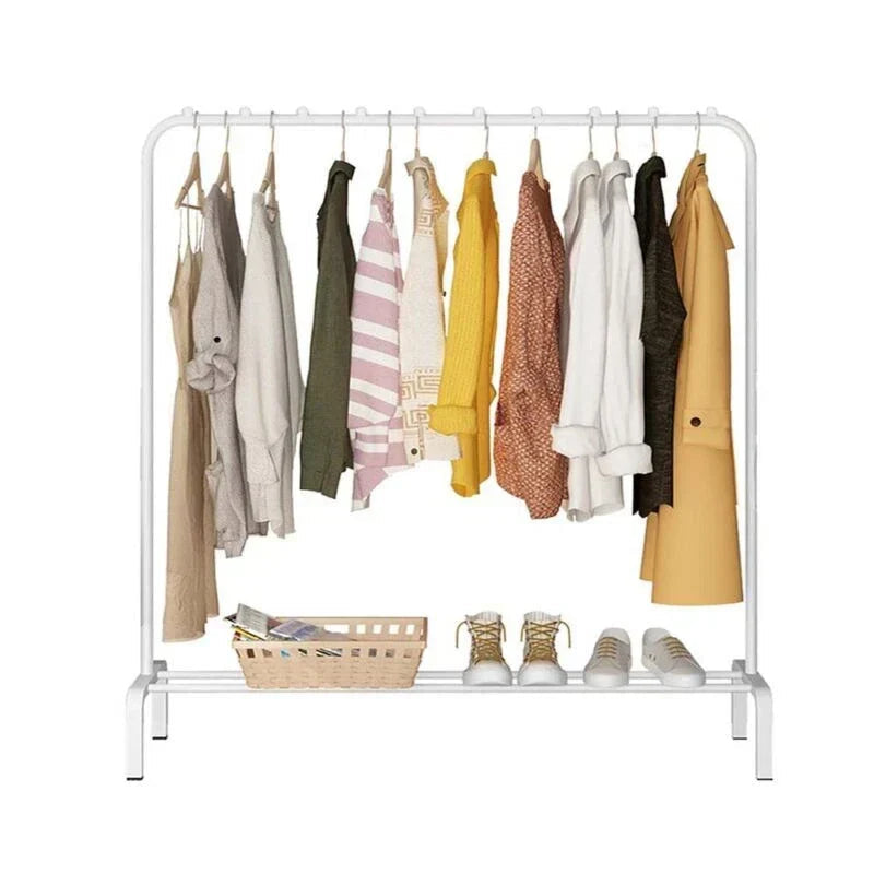 Heavy Duty Metal Clothes Rail Rack Garment Hanging Display Stand Storage Shelf CorbyCart