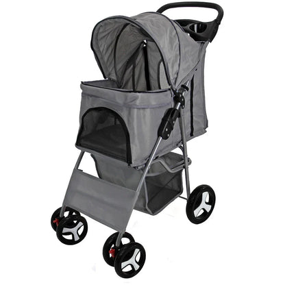 Pet Stroller Dog Cat Puppy Pram Pushchair Travel Cart Jogging Buggy Carrier Corbycart
