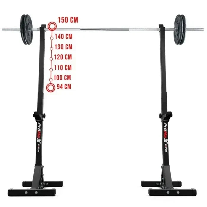 Squat Rack Barbell Stands Bench Press Heavy Duty Indoor Outdoor MADE IN EU CorbyCart